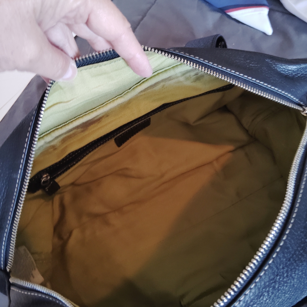 Black Soft Leather Satchel. - Picture 5 of 5